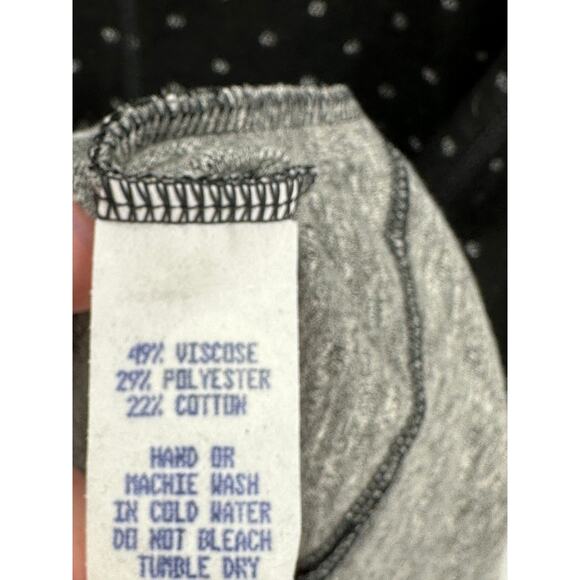 Ojai Excursion Black Polka Dot Dress Size M NWT Fit & Flare Viscose Stretch - Picture 7 of 9